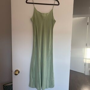 Sage Green J Crew Slip Dress
